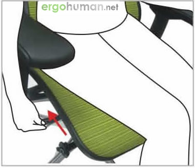 Backrest Tilt Angle Adjustment - Ergohuman Chair Adjustments