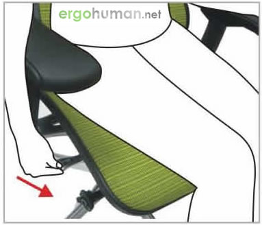 Seat Depth Adjustment - Ergohuman Chair Adjustments