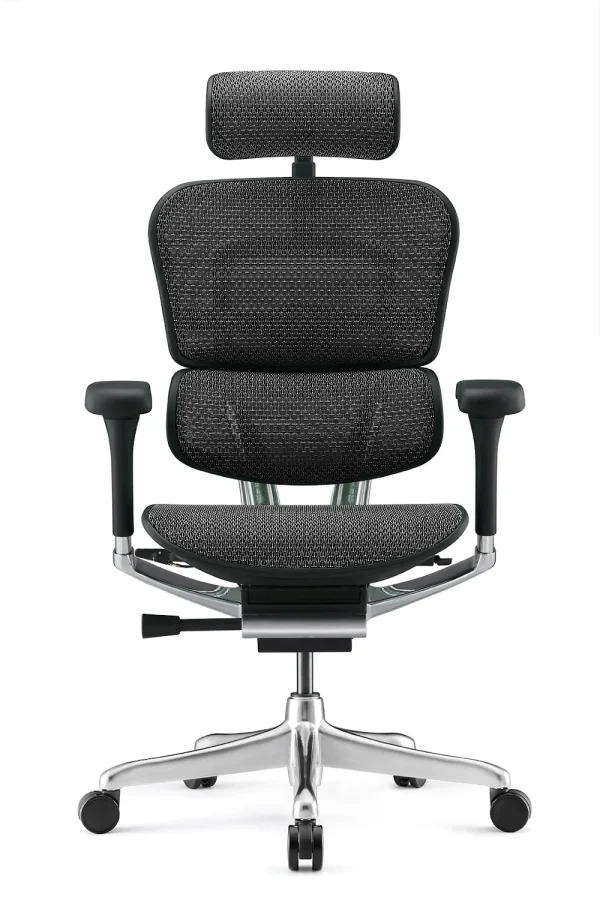 Ergohuman Elite Black Mesh Office Chair New Model G2 front