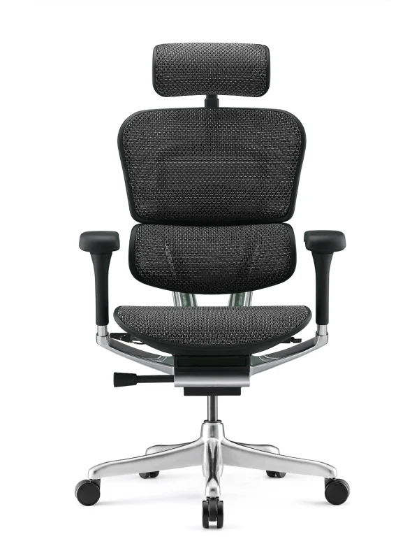 Ergohuman Elite Black Mesh Office Chair New Model G2 front