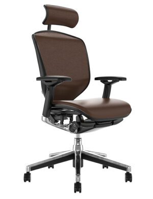 Enjoy Elite Brown Leather Office Chair