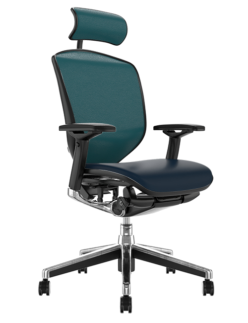 Enjoy Elite Teal Leather Office Chair