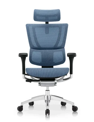 Mirus Elite Blue Mesh Office Chair