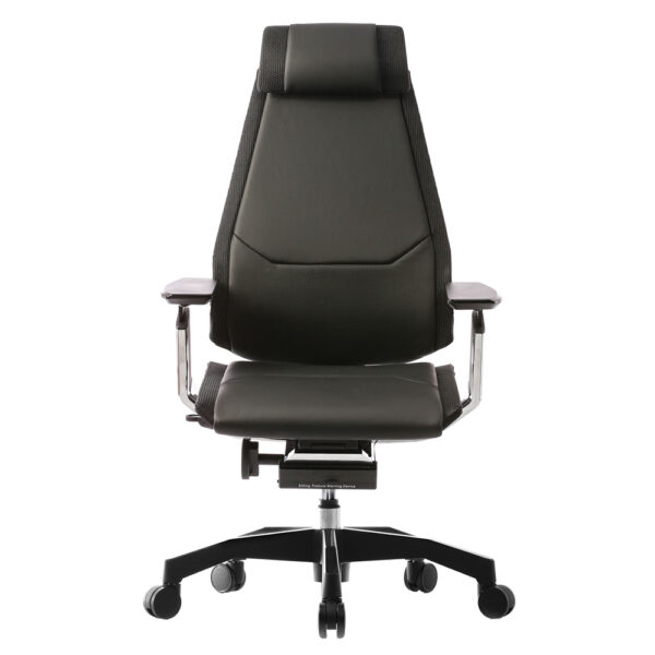 Genidia Leather Office Chair with Black Base