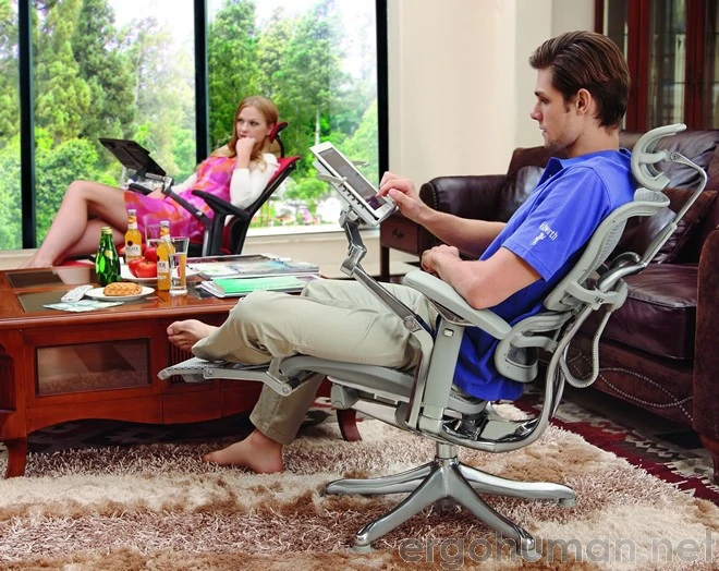Ergohuman Plus Luxury with Leg Rest and Articulated Note Book Arm