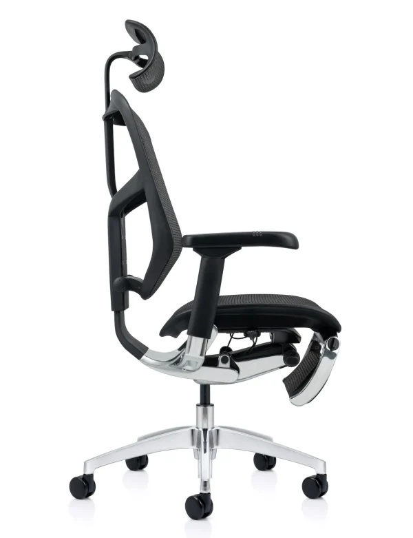 Enjoy Elite Mesh Office Chair with Leg Rest side