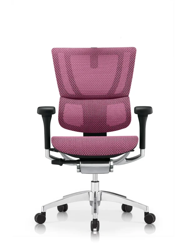 Mirus Elite Pink Mesh Office Chair Black Frame G2