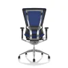 Nefil Blue Mesh Office Chair no Head Rest back